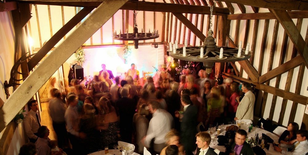 the Impressions Wedding Party Band, Blackstock Barn, East Sussex